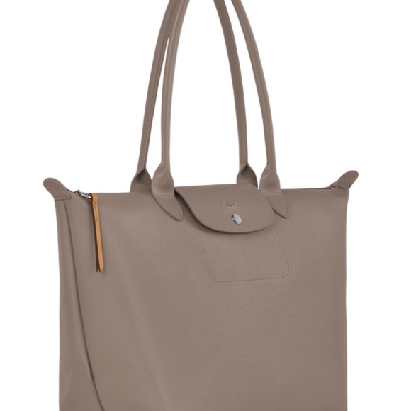 LONGCHAMP LE PLIAGE CITY BAG & WALLET TAUPE BEIGE LIMITED ED NWT - Picture 3 of 15